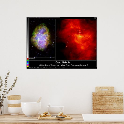 Crab Nebula Hubble Telescope Poster (Küche)