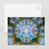 Crab Nebula Mandala Postkarte (Vorne/Hinten)