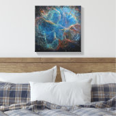 Crab Nebula Space Art Canvas Print Leinwanddruck (Insitu (Schlafzimmer))