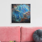 Crab Nebula Space Art Canvas Print Leinwanddruck (Insitu (Wohnzimmer))