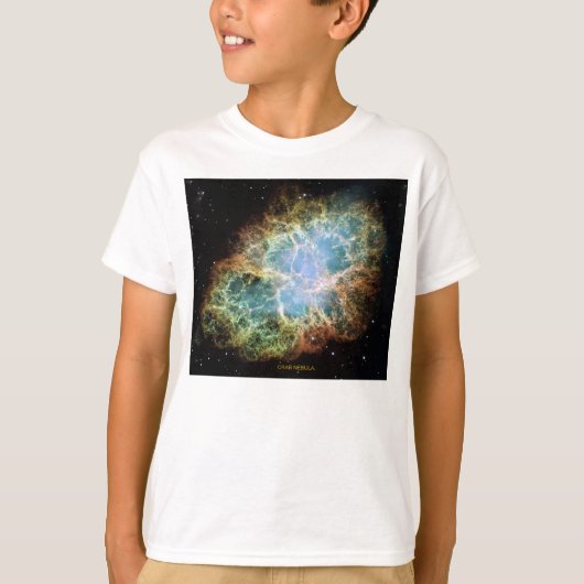 Crab Nebula Space Galaxy Kids T-Shirt (Vorderseite)