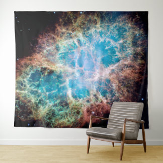 Crab Nebula Space NASA Foto Wandteppich