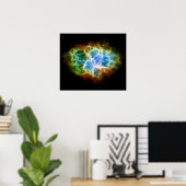 Crab Nebula Star Space Cloud Poster (Heimbüro)