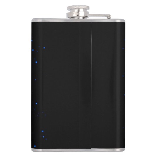 Crab Nebula Supernova Remnant Hubble Composite Flachmann (Rückseite)