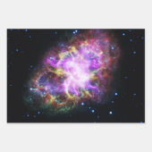 Crab Nebula Supernova Remnant Hubble Composite Geschenkpapier Set (Vorderseite 3)