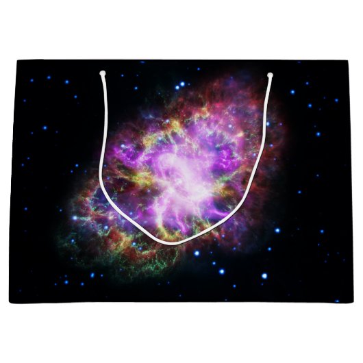 Crab Nebula Supernova Remnant Hubble Composite Große Geschenktüte (Vorderseite)