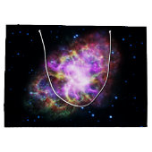Crab Nebula Supernova Remnant Hubble Composite Große Geschenktüte (Rückseite)