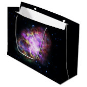 Crab Nebula Supernova Remnant Hubble Composite Große Geschenktüte (Vorderseite Schrägansicht)