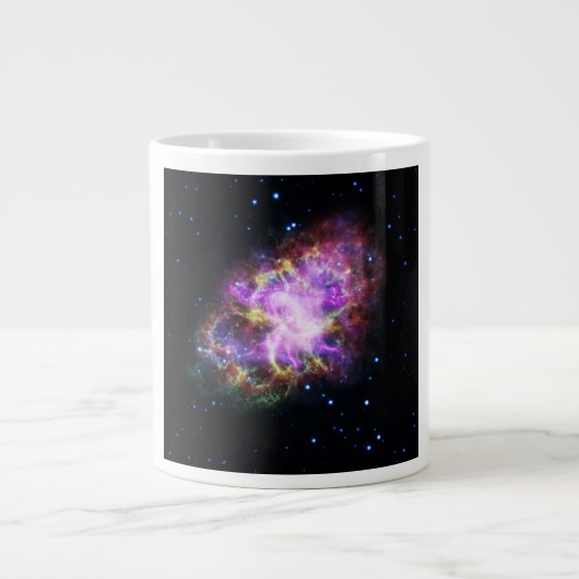 Crab Nebula Supernova Remnant Hubble Composite Jumbo-Tasse (Vorderseite)