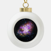 Crab Nebula Supernova Remnant Hubble Composite Keramik Kugel-Ornament (Vorderseite)