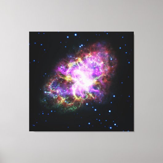 Crab Nebula Supernova Remnant Hubble Composite Leinwanddruck (Vorderseite)