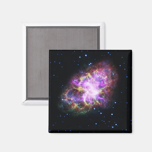 Crab Nebula Supernova Remnant Hubble Composite Magnet (Vorderseite/Rückseite)