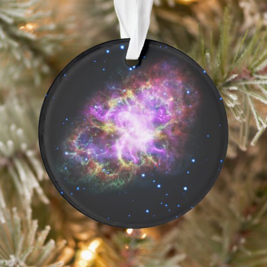 Crab Nebula Supernova Remnant Hubble Composite Ornament (Baum)