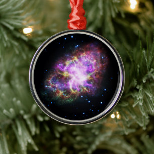 Crab Nebula Supernova Remnant Hubble Composite Ornament Aus Metall