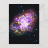 Crab Nebula Supernova Remnant Hubble Composite Postkarte (Vorderseite)