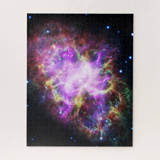 Crab Nebula Supernova Remnant Hubble Composite Puzzle (Vertikal)
