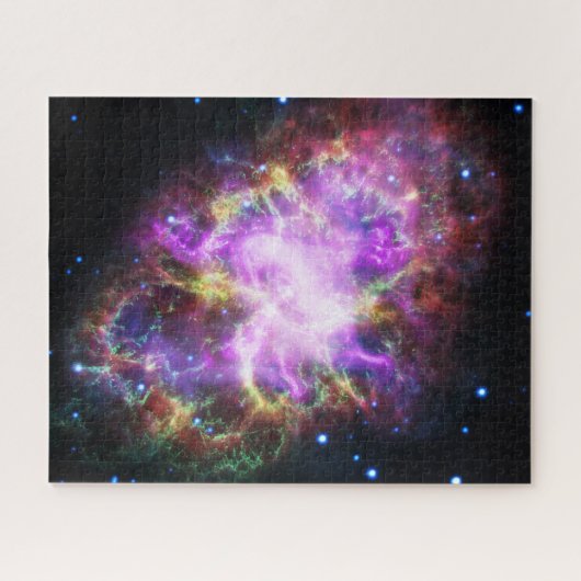 Crab Nebula Supernova Remnant Hubble Composite Puzzle (Horizontal)