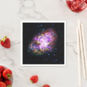 Crab Nebula Supernova Remnant Hubble Composite Serviette (Beispiel)