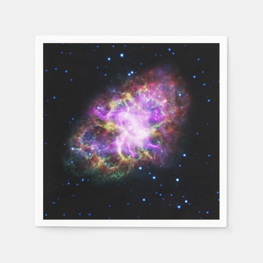 Crab Nebula Supernova Remnant Hubble Composite Serviette (Vorderseite)
