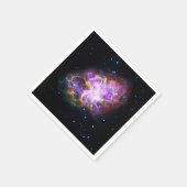 Crab Nebula Supernova Remnant Hubble Composite Serviette (Ecke)