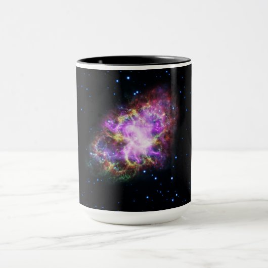 Crab Nebula Supernova Remnant Hubble Composite Tasse (Zentrum)