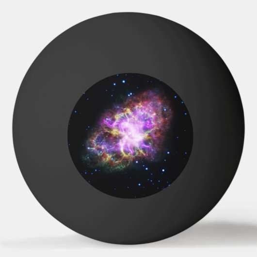 Crab Nebula Supernova Remnant Hubble Composite Tischtennisball (Vorderseite)