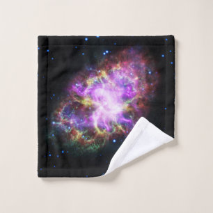 Crab Nebula Supernova Remnant Hubble Composite Waschlappen