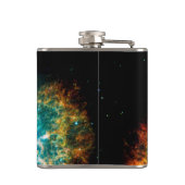 Crab Nebula Supernova Remnant Hubble Space Foto Flachmann (Rückseite)