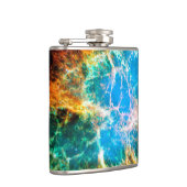 Crab Nebula Supernova Remnant Hubble Space Foto Flachmann (Rechts)