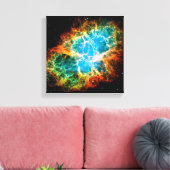 Crab Nebula Supernova Remnant Hubble Space Foto Leinwanddruck (Insitu (Wohnzimmer))