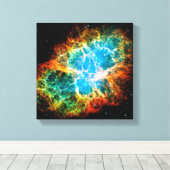 Crab Nebula Supernova Remnant Hubble Space Foto Leinwanddruck (Insitu (Holzboden))