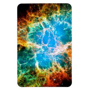 Crab Nebula Supernova Remnant Hubble Space Foto Magnet