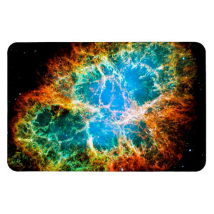 Crab Nebula Supernova Remnant Hubble Space Foto Magnet