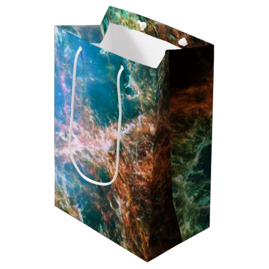 Crab Nebulae Space Astronomy Science Photo Mittlere Geschenktüte (Vorderseite Schrägansicht)