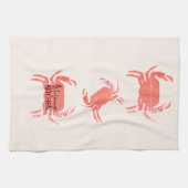 Crab Ocean Beach Crustacean Geschirrtuch (Horizontal)