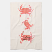 Crab Ocean Beach Crustacean Geschirrtuch (Vertikal)