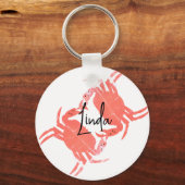 Crab Ocean Beach Sea Creature Schlüsselanhänger (Vorderseite)