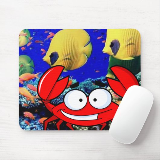 Crab Ocean Fish Maus Pad! Mousepad (Mit Mouse)