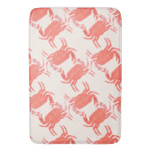Crab Ocean Sea Creature Muster Badematte (Vorderseite Vertikal)