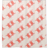 Crab Ocean Sea Creature Muster Duschvorhang (Vorderseite)