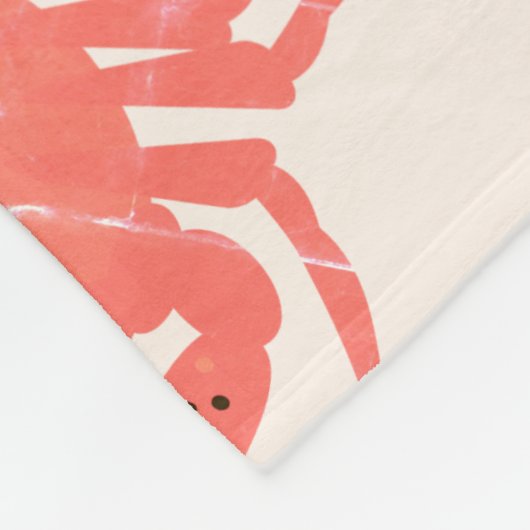 Crab Ocean Sea Creature Muster Fleecedecke (Ecke)