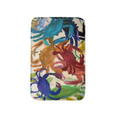 Crab Party bunt Küsten-Zuhause-Badematte Badematte (Vorderseite Vertikal)