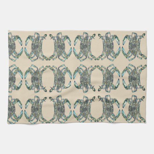 Crab Pattern Handtuch (Horizontal)