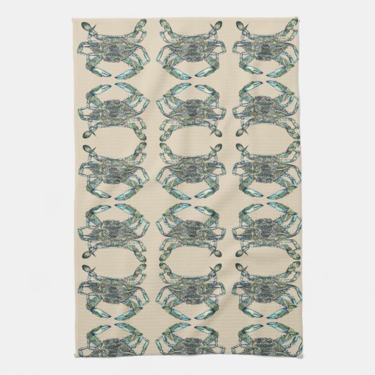 Crab Pattern Handtuch (Vertikal)