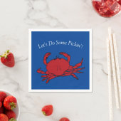 Crab Picking Seafood Boil Party Summer Beach Fun Serviette (Beispiel)
