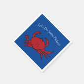 Crab Picking Seafood Boil Party Summer Beach Fun Serviette (Ecke)