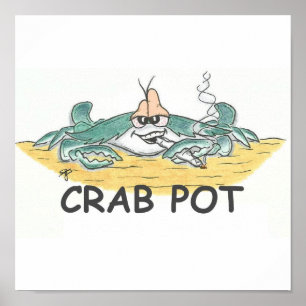 Crab Pot Print Poster