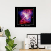 Crab Pulsar Time Laptop - Neutron Star Poster (Heimbüro)
