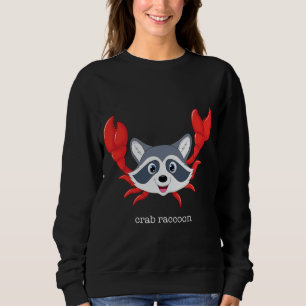 Crab Raccoon, Crab Rangoon Funny Pun Joke Gag Sweatshirt