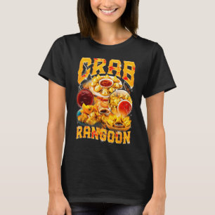Crab Rangoon Meme Bootleg Rap Stil 90er Vintage T-Shirt
